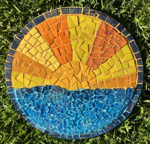 sun and water mosaic