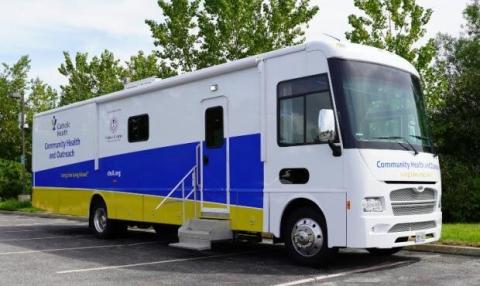 the Catholic Health Services bus