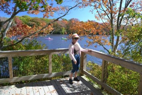 woman posed in front of Carman's River