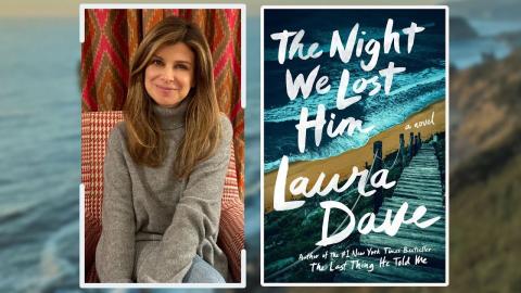 Author Laura Dave with her novel 'The Night We Lost Him'