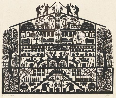 art created with paper cutting skill