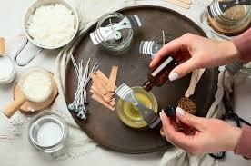 a person making a candle