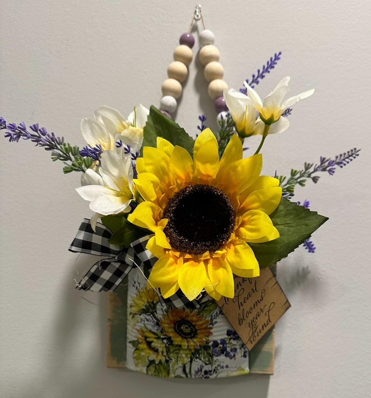 sunflower door hanger