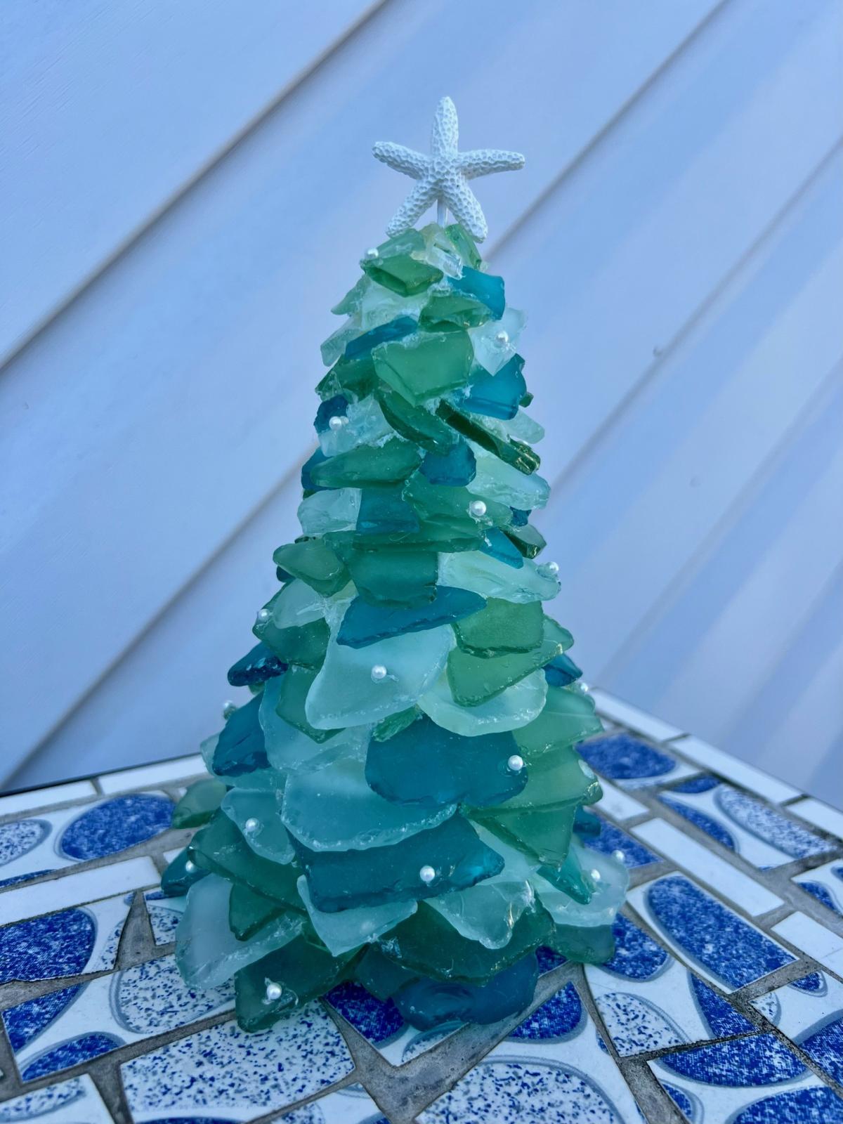 Sea Glass Evergreen Tree