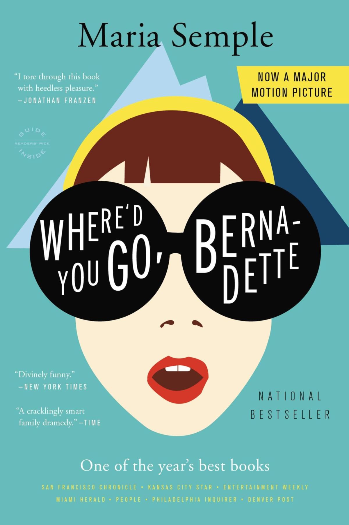 book cover with woman in sunglasses featured