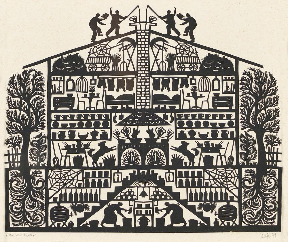 art created with paper cutting skill