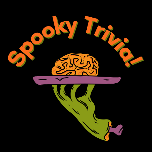 Zombie hand holding brain on a tray 