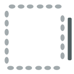 Chairs surrounding four walls with the middle open.